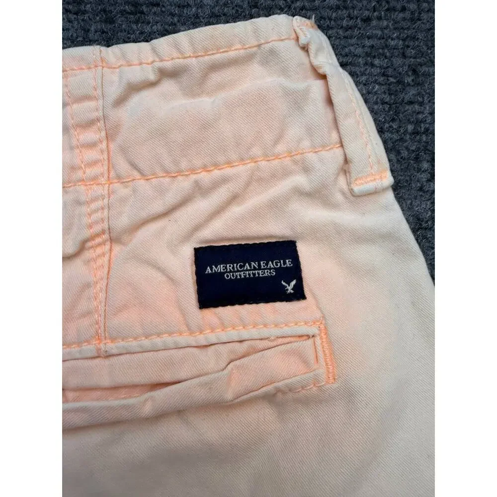American Eagle Outfitters Women’s Bermuda Shorts Size 26 Peach 100% Cotton